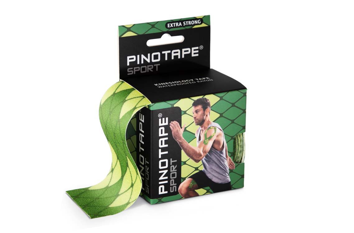 Pino Kinesiologie-Tape Pinotape Sport Kinesiologie Tape Reptile 5 cm x 5 m (1-St) von Pino