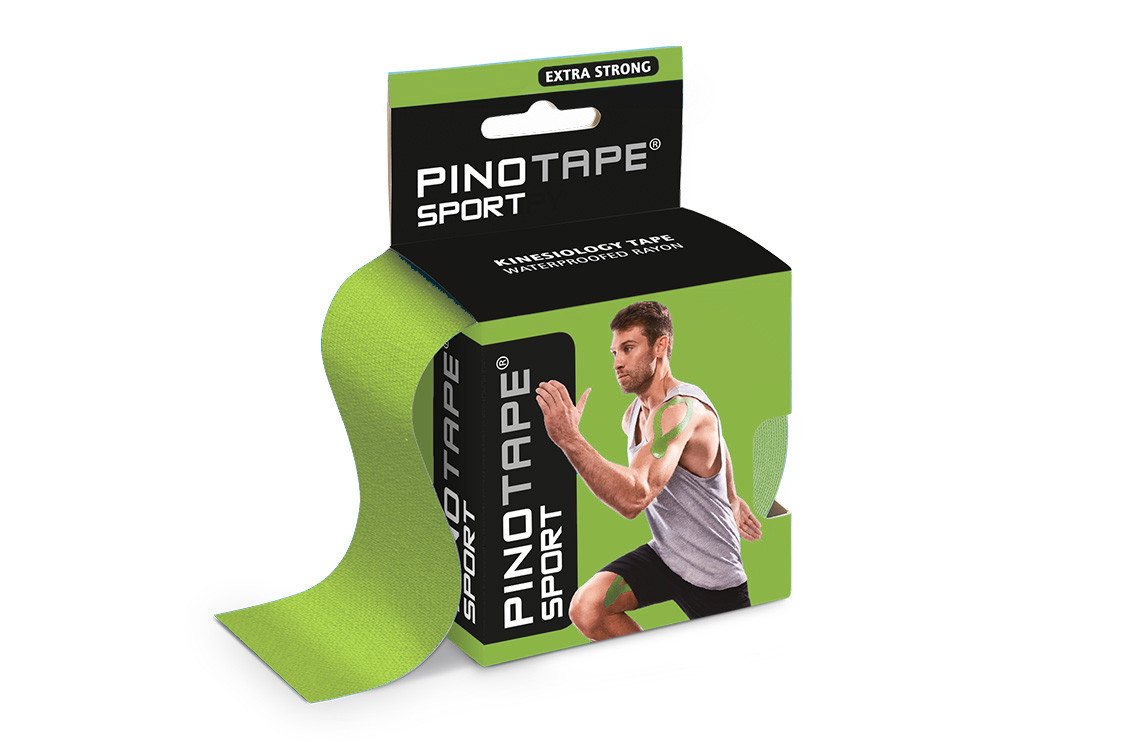 Pino Kinesiologie-Tape Pinotape Sport Tape Grün Lime 5 cm x 5 m (1-St) von Pino