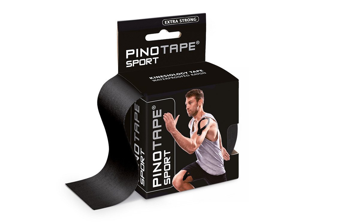 Pino Kinesiologie-Tape Pinotape Sport Tape Schwarz 5 cm x 5 m (1-St) von Pino