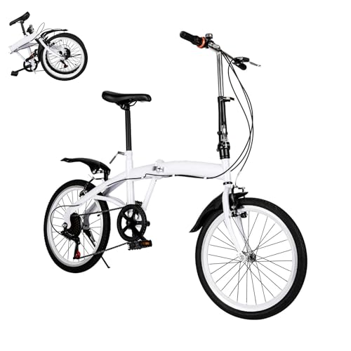 20 Zoll Faltrad 6 Gang Klapprad für Erwachsene & Kinder 1.4-1.9m, Aluminium Klappfahrrad Leicht Herren Damen Höhenverstellbar Folding City Bike 20 Zoll Faltrad 6 Gang Klapprad für Erwachsene & Kinder 1.4-1.9m, Aluminium Klappfahrrad Leicht Herren Damen Höhenverstellbar Folding City Bike von Pinuox