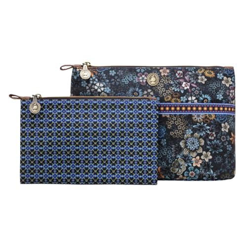 Pip Studio Cosmetic Bag Combi Tutti i Fiori Blue 26x18x7.5cm/22x13x1cm Pip Studio Cosmetic Bag Combi Tutti i Fiori Blue 26x18x7.5cm/22x13x1cm von Pip Studio