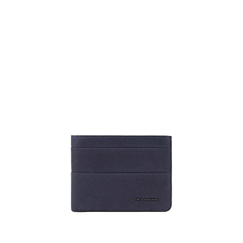 PIQUADRO, Men's Wallet with flip up ID Window, Coin Pocket, Credit Card Slots and RFID Anti-Fraud Protection, Blue, blau PIQUADRO, Men's Wallet with flip up ID Window, Coin Pocket, Credit Card Slots and RFID Anti-Fraud Protection, Blue, blau von Piquadro