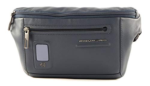 PIQUADRO Akron Hüfttasche Leder 30 cm, blau, Einheitsgröße PIQUADRO Akron Hüfttasche Leder 30 cm, blau, Einheitsgröße von Piquadro