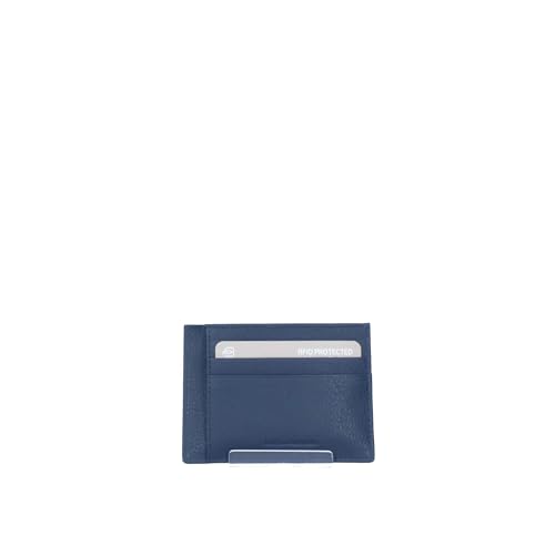 PIQUADRO Akron Kreditkartenetui aus Leder, blau, Taglia Unica, Zeitgenössisch PIQUADRO Akron Kreditkartenetui aus Leder, blau, Taglia Unica, Zeitgenössisch von Piquadro
