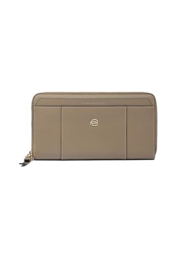 Piquadro Circle Zip Around Women's Wallet RFID Taupe von Piquadro