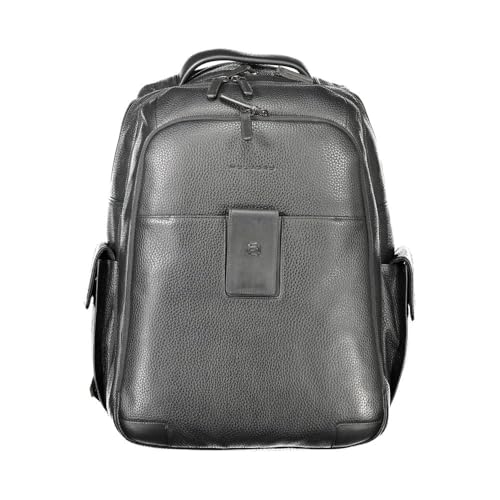 PIQUADRO Ili Rucksack aus Leder mit Außentaschen, Schwarz, M, Business PIQUADRO Ili Rucksack aus Leder mit Außentaschen, Schwarz, M, Business von Piquadro