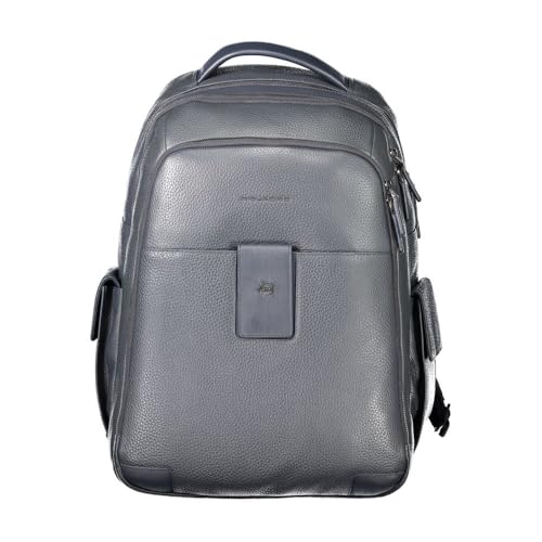 PIQUADRO Ili Rucksack aus Leder mit Außentaschen, blau, M, Business PIQUADRO Ili Rucksack aus Leder mit Außentaschen, blau, M, Business von Piquadro
