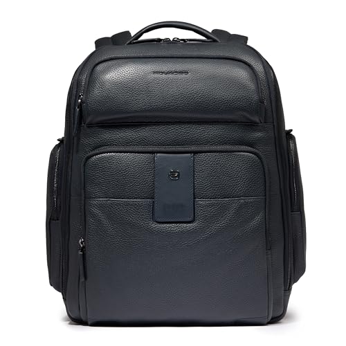 PIQUADRO Ili Rucksack aus Leder mit Laptopfach auf der Rückseite für PC, blau, Taglia unica, Business PIQUADRO Ili Rucksack aus Leder mit Laptopfach auf der Rückseite für PC, blau, Taglia unica, Business von Piquadro