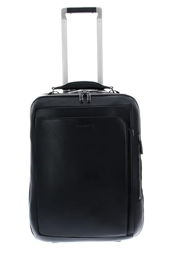 PIQUADRO Modus Trolley Cabin mit 2 Rädern aus Leder, 15,6 Zoll (39,6 cm) mit Zwei Fächern, Schwarz, 50 cm, Zeitgenössisch PIQUADRO Modus Trolley Cabin mit 2 Rädern aus Leder, 15,6 Zoll (39,6 cm) mit Zwei Fächern, Schwarz, 50 cm, Zeitgenössisch von Piquadro