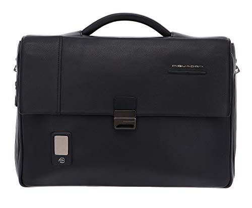 PIQUADRO Akron Aktentasche aus Leder für Herren, Einheitsgröße, Schwarz, Taglia unica, Akron PIQUADRO Akron Aktentasche aus Leder für Herren, Einheitsgröße, Schwarz, Taglia unica, Akron von Piquadro