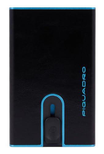 Piquadro Blue Square - Kreditkartenetui 11cc 10 cm RFID Black von Piquadro