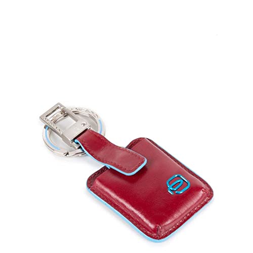 Piquadro Blue Square Schlüsselanhänger, Leder, Rot, 10 cm Piquadro Blue Square Schlüsselanhänger, Leder, Rot, 10 cm von Piquadro