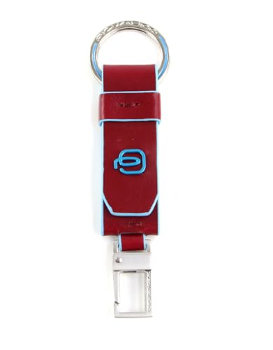 Piquadro Unisex Pc3751b2 Blauer quadratischer Schlüsselanhänger mit Ring und Haken, rot, 12 cm, Schlüsselanhänger Piquadro Unisex Pc3751b2 Blauer quadratischer Schlüsselanhänger mit Ring und Haken, rot, 12 cm, Schlüsselanhänger von Piquadro