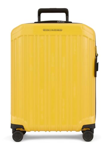 Piquadro PQ-Light Slim - 4-Rollen Kabinentrolley 55 cm USB giallo canarino von Piquadro