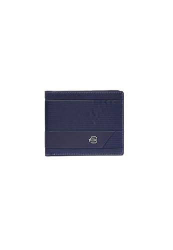 Portafoglio portamonete pelle_tessuto Uomo piquadro pu4188w132r-blu Blu von Piquadro