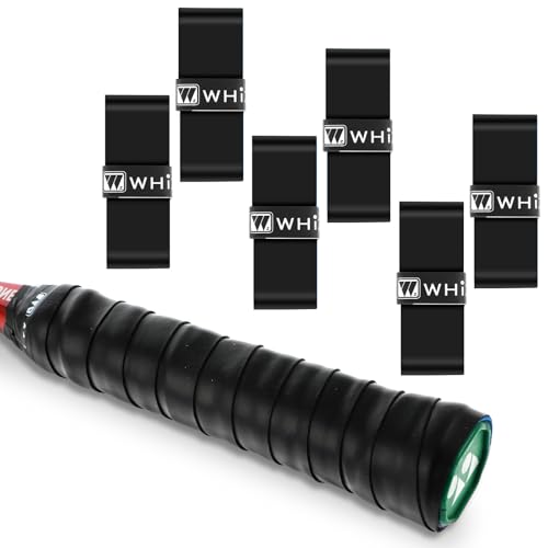 Piriuuo 6 Stück Griffband Tennisschläger, Tennis Griffband Badminton Griffband Rutschfestes Anti-Schweiß Saugfähiges Tennis-Griffband für Tennisschläger, Badminton Schläger (Schwarz) Piriuuo 6 Stück Griffband Tennisschläger, Tennis Griffband Badminton Griffband Rutschfestes Anti-Schweiß Saugfähiges Tennis-Griffband für Tennisschläger, Badminton Schläger (Schwarz) von Piriuuo