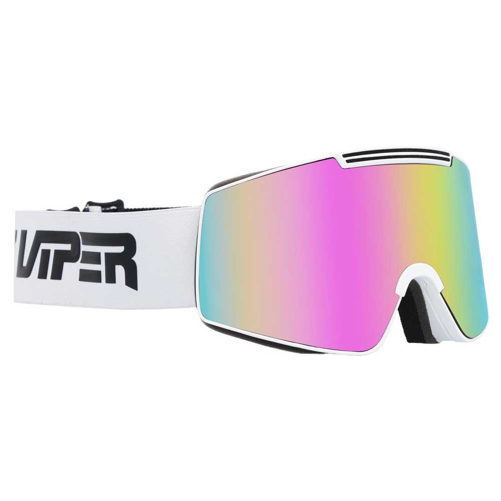 Pit Viper The Miami Nights Proform Ski Goggles Weiß Pink Revo/CAT3+CAT1 von Pit Viper