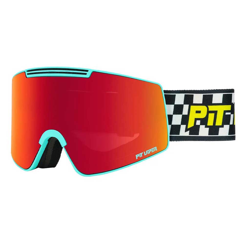 Pit Viper The Snowmachine Proform Ski Goggles Orange Red Revo/CAT3+CAT1 Pit Viper The Snowmachine Proform Ski Goggles Orange Red Revo/CAT3+CAT1 von Pit Viper