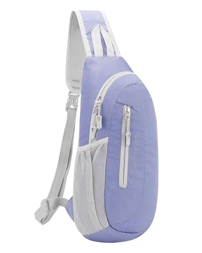 PivotWing Brusttasche Herren Damen, Sling Bag Schultertasche Damen Herren Leicht Wasserdicht Umhängetasche Reisen Gehen Outdoor Crossbody Bag Shoulder Chest Bags Day Packs Blau Lila PivotWing Brusttasche Herren Damen, Sling Bag Schultertasche Damen Herren Leicht Wasserdicht Umhängetasche Reisen Gehen Outdoor Crossbody Bag Shoulder Chest Bags Day Packs Blau Lila von PivotWing