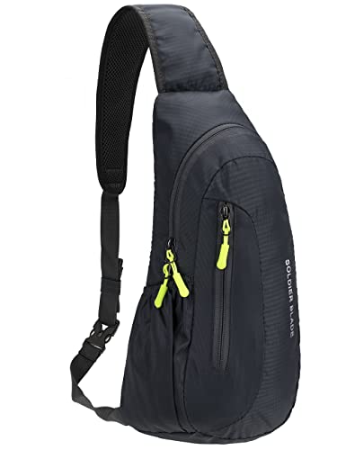 PivotWing Sling Bag Brusttasche Herren Kleiner Rucksack Damen Shoulder Crossbody Crossover Bag Mini Rucksack Klein Schultertasche Brust Tasche Rucksäcke Sporttasche Umhängetaschen Crossbag Grau von PivotWing