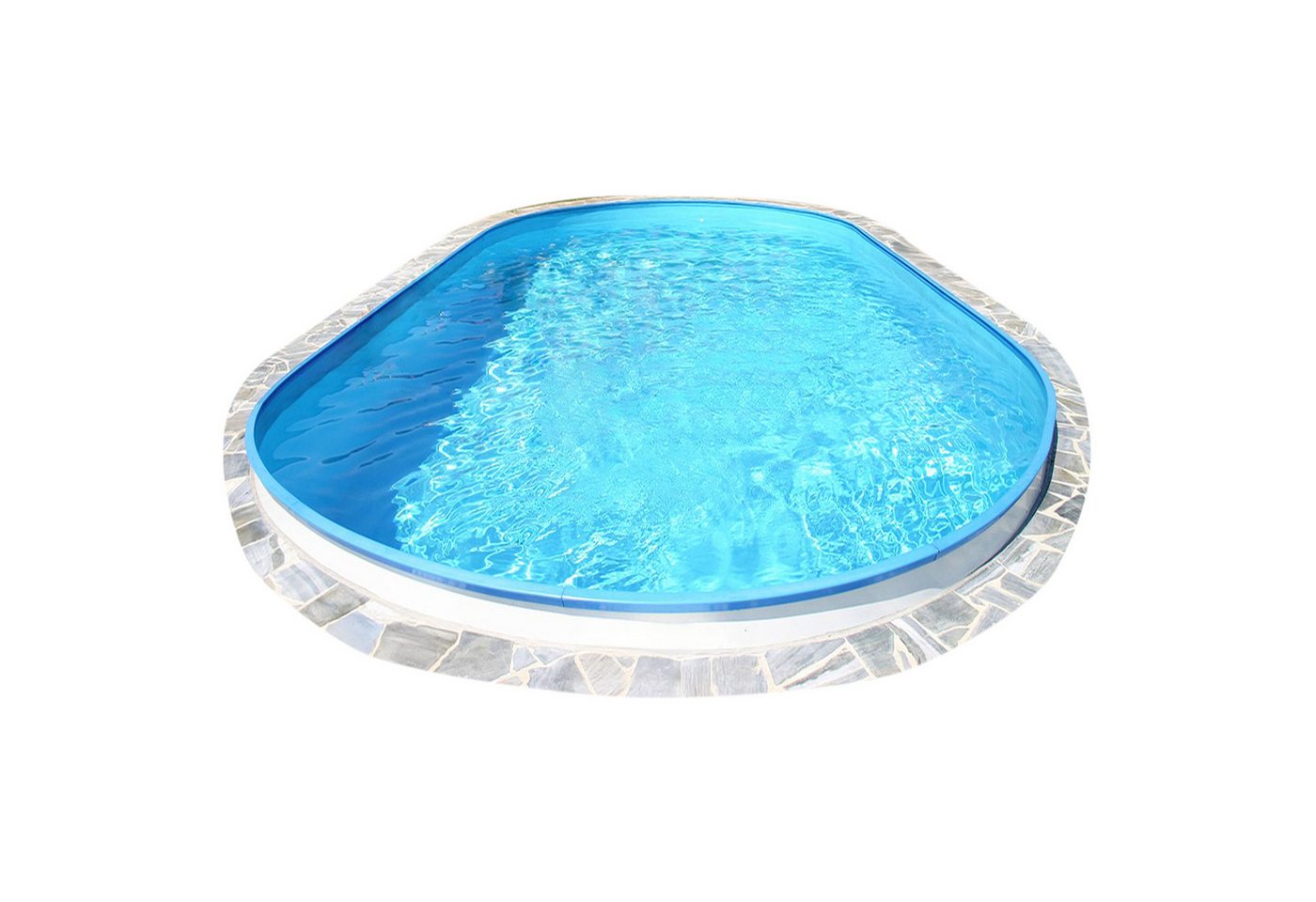 Planet Pool Ovalpool Stahlwandpool oval Exklusiv 800x420x150 cm, Stahl (Einzelbecken), verzinkte Stahlwand von Planet Pool