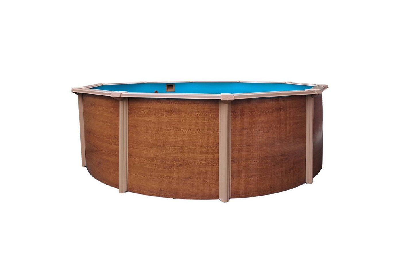 Planet Pool Rundpool Stahlwandpool rund Classic 460x120 cm, Stahl 0,45 (Einzelbecken), verzinkte Stahlwand von Planet Pool