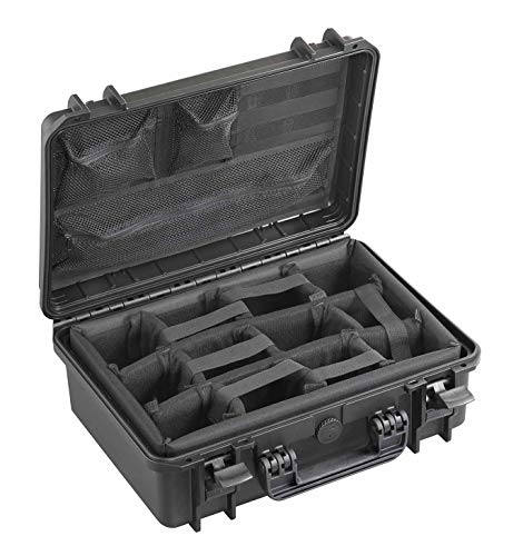 Panaro Max Cases, Fotokoffer mit Unterteilungen aus Kunststoff, Schwarz, M von Plastica Panaro