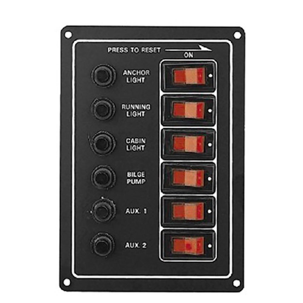 Plastimo 175535 4 Levers Switches Panel Durchsichtig von Plastimo