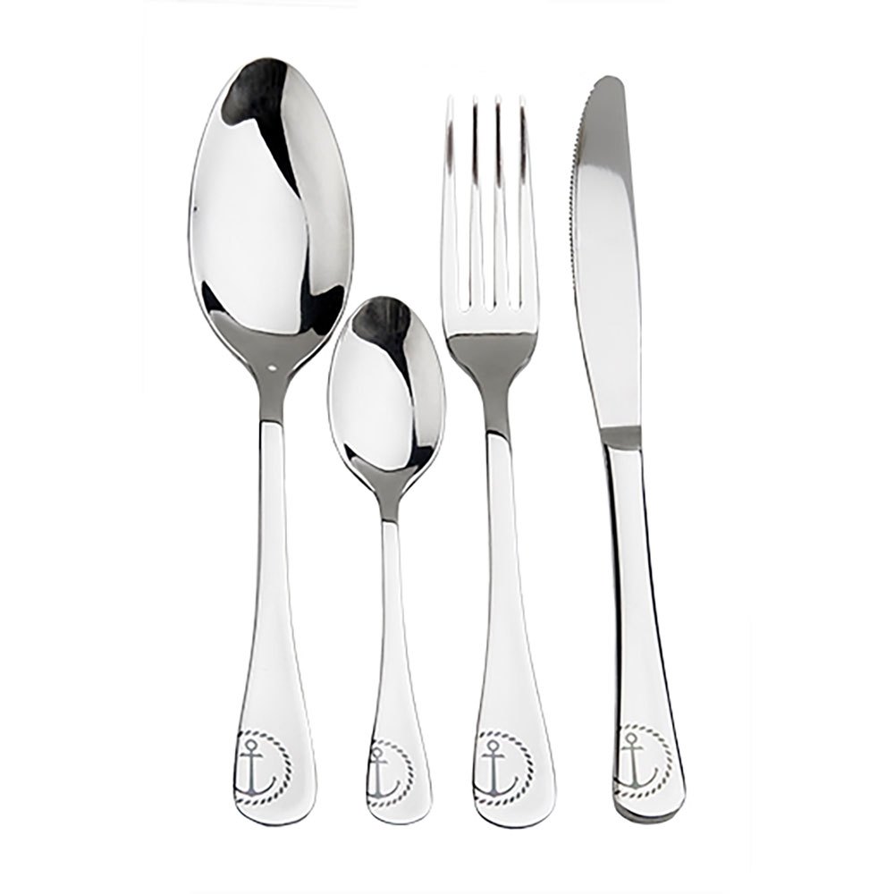 Plastimo Anchor Line Cutlery Set Silber von Plastimo