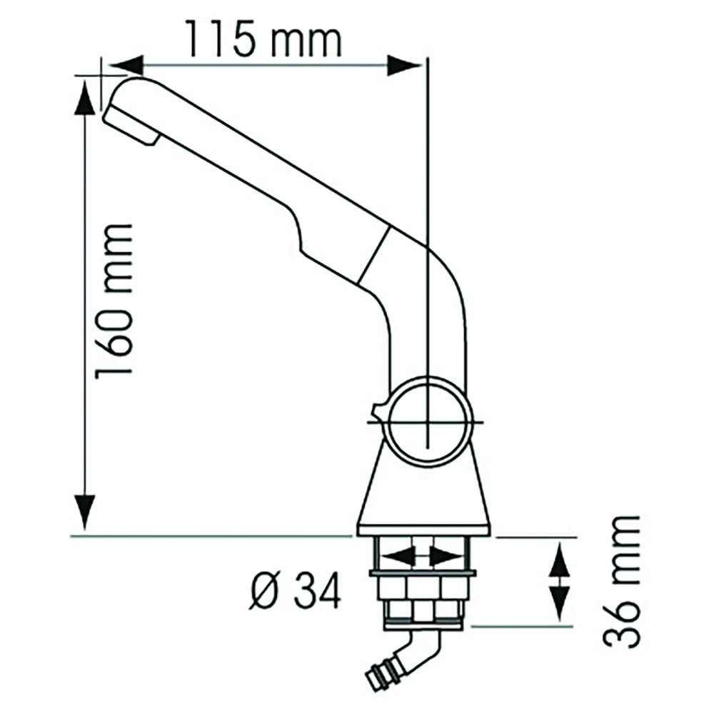 Plastimo Collapsible Water Tap Silber 3/8´´ Plastimo Collapsible Water Tap Silber 3/8´´ von Plastimo