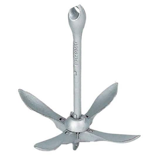 Plastimo Folding Grapnel With Spoon Flukes 3.2 Anchor Grau 3.2 kg von Plastimo