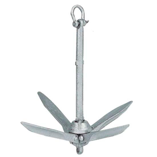 Plastimo Folding Grapnel With Straight Flukes 7.5 Anchor Grau 7.5 kg von Plastimo