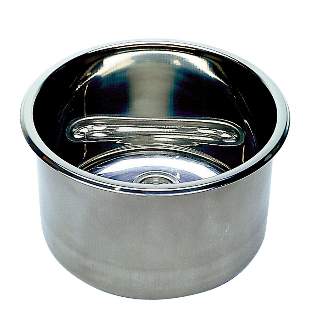 Plastimo Recessed Round Stainless Steel Sink Silber 360 x 150 mm von Plastimo
