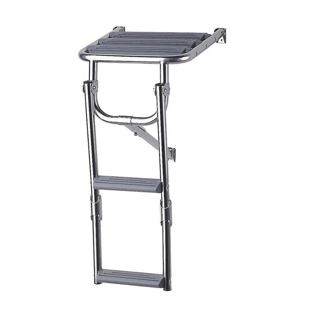 Plastimo Stainless Steel Platform Ladder Silber von Plastimo