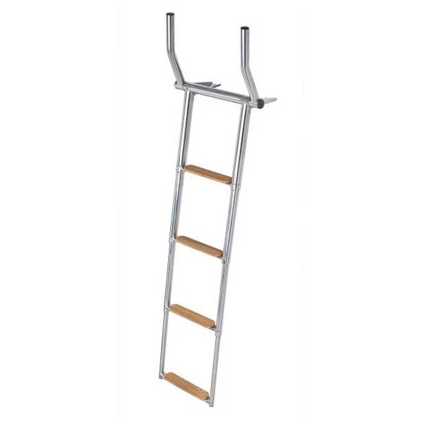 Plastimo Telescopic 4 Teak Steps Ladder Silber Plastimo Telescopic 4 Teak Steps Ladder Silber von Plastimo