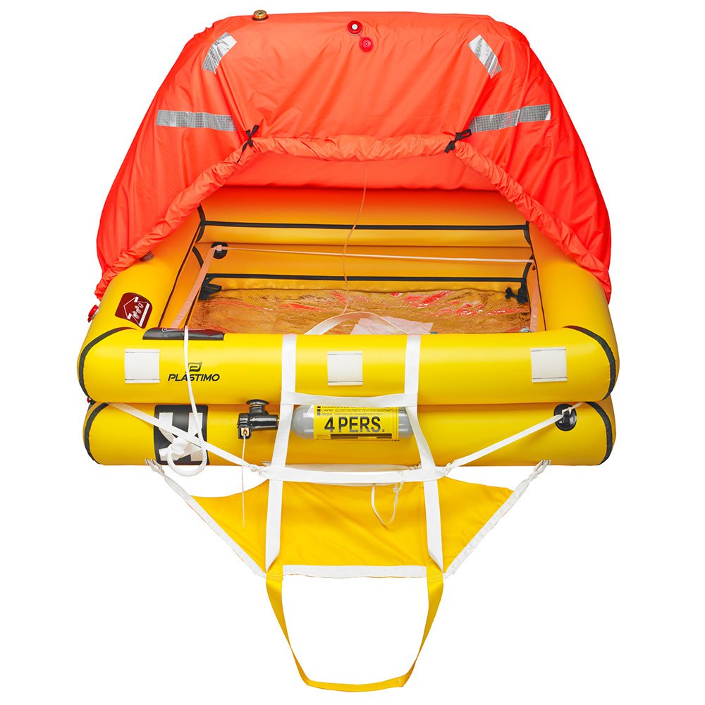 Plastimo Transoce Isaf/iso Down 24h Canister 54560 Liferaft Orange 4 Places von Plastimo