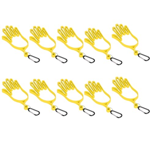 Plawee Gelber Handschuhständer für Golferinnen und Golfer, Um das Trocknen der Handschuhe zu Erleichtern von Plawee