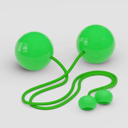 Play Juggling Contact Poi Standard grün, 80 mm, mit PX3 Knöpfen und Seilen aus Polyester, perfekt für fortgeschrittene Techniken Play Juggling Contact Poi Standard grün, 80 mm, mit PX3 Knöpfen und Seilen aus Polyester, perfekt für fortgeschrittene Techniken von Play Juggling