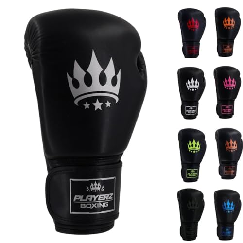 Playerz Element Erwachsene Boxhandschuhe - Premium High Performance Trainingshandschuhe für Boxen, Muay Thai und Kickboxen - Überlegener Komfort und Schutz für Männer und Frauen von Playerz Boxing Est 2020