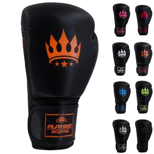 Playerz Element Erwachsene Boxhandschuhe - Premium High Performance Trainingshandschuhe für Boxen, Muay Thai und Kickboxen - Überlegener Komfort und Schutz für Männer und Frauen von Playerz Boxing Est 2020