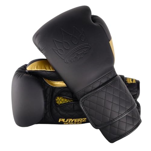 Playerz Raider Boxhandschuhe für Erwachsene, Muay Thai, Klettverschluss, Kickboxen, Sparring-Handschuhe, 284 g, 340 g, 397 g, 453 g von Playerz Boxing Est 2020