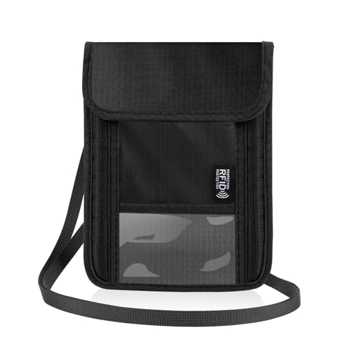 Brustbeutel Herren Damen Brusttasche Reisegeldbeutel mit RFID Schutz Diebstahlsicher Umhängebeutel Kinder Passport Tasche mit 10 Kartenschlitz Für Reisen für Smartphone Münzen Reise Dokument(Schwarz) Brustbeutel Herren Damen Brusttasche Reisegeldbeutel mit RFID Schutz Diebstahlsicher Umhängebeutel Kinder Passport Tasche mit 10 Kartenschlitz Für Reisen für Smartphone Münzen Reise Dokument(Schwarz) von Playexen