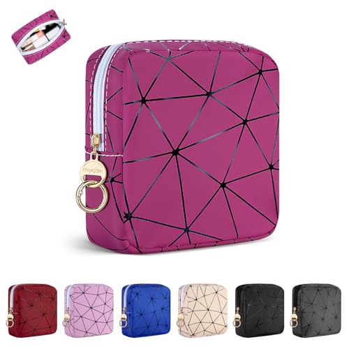 Klein Kosmetiktasche Mini Makeup Tasche Kleine Schminktasche Damen PU-Leder Tragbare Kulturbeutel Wasserdicht Kosmetikzubehör-Organizer Multifunktional Reise-Kulturtasche Geldbeutel für Frauen Rose Klein Kosmetiktasche Mini Makeup Tasche Kleine Schminktasche Damen PU-Leder Tragbare Kulturbeutel Wasserdicht Kosmetikzubehör-Organizer Multifunktional Reise-Kulturtasche Geldbeutel für Frauen Rose von Playexen