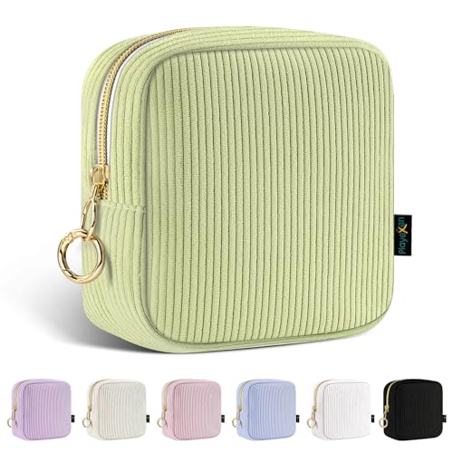 Klein Kosmetiktasche Damen Mini Make up Tasche Schminktasche Cord Kleine für Handtasche Frauen Kulturbeutel Tragbare Reise-Kulturtasche für Toilettenartikel mit Reißverschluss Organizer(Grün) Klein Kosmetiktasche Damen Mini Make up Tasche Schminktasche Cord Kleine für Handtasche Frauen Kulturbeutel Tragbare Reise-Kulturtasche für Toilettenartikel mit Reißverschluss Organizer(Grün) von Playexen