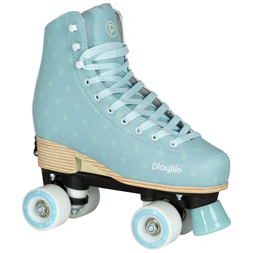 Playlife Roller Skates Classic Blue Sky, größenverstellbar, Blau für Kinder, 54mm/80A Rollen, ABEC 5 Kugellager, Art. nr.: 880328 von Playlife