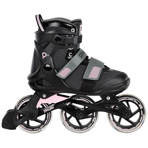 Playlife Inline Skates GT Pink 110, Grau/Pink, für Damen, 110mm/80A Rollen, ABEC 7 Kugellager, Art. nr.: 880322 von Playlife