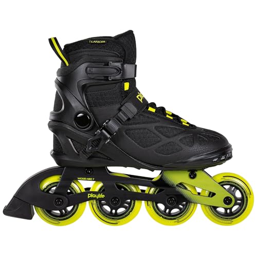 Playlife Inline Skates Lancer Black 84, Schwarz, Unisex für Herren und Damen 84mm/82A Rollen, ABEC 7 Kugellager, Art. nr.: 880275 Playlife Inline Skates Lancer Black 84, Schwarz, Unisex für Herren und Damen 84mm/82A Rollen, ABEC 7 Kugellager, Art. nr.: 880275 von Playlife