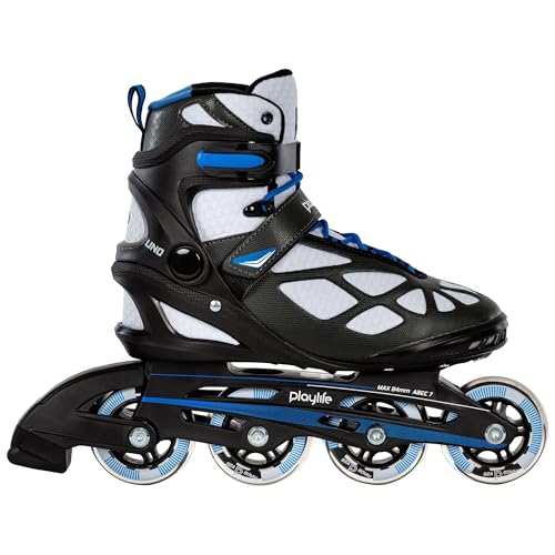 Playlife Inline Skates UNO Black 80, Schwarz, Unisex für Herren und Damen, 80mm/82A Rollen, ABEC 7 Kugellager, Art. nr.: 880259 Playlife Inline Skates UNO Black 80, Schwarz, Unisex für Herren und Damen, 80mm/82A Rollen, ABEC 7 Kugellager, Art. nr.: 880259 von Playlife