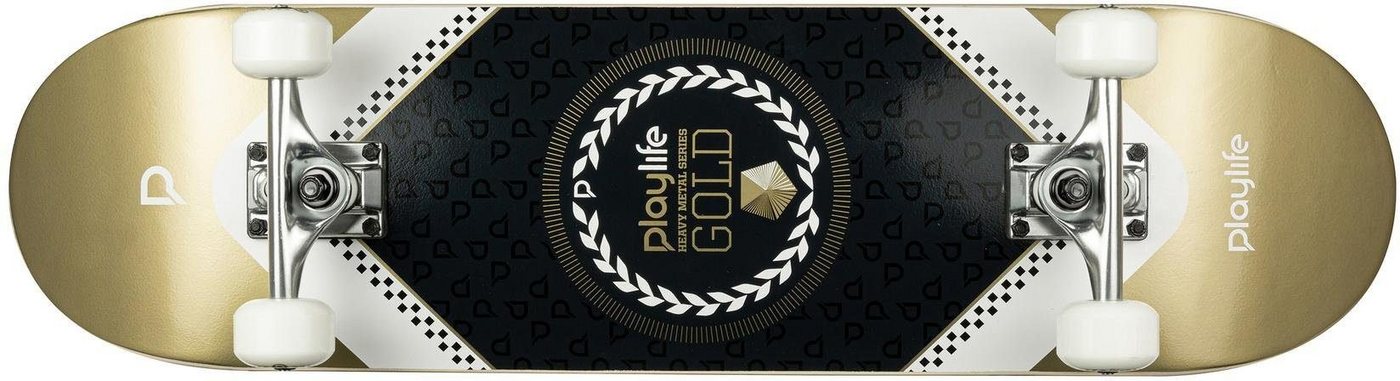 Playlife Skateboard Heavy Metal Gold Playlife Skateboard Heavy Metal Gold von Playlife