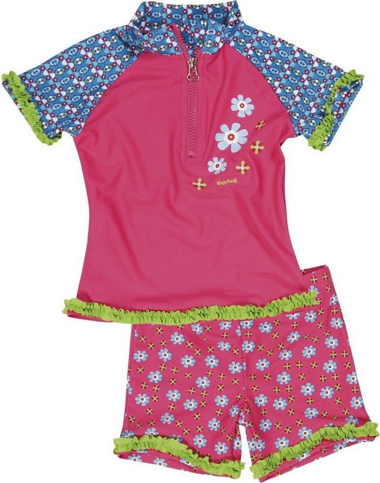 Playshoes Badeanzug UV-Schutz Bade-Set Blumen von Playshoes